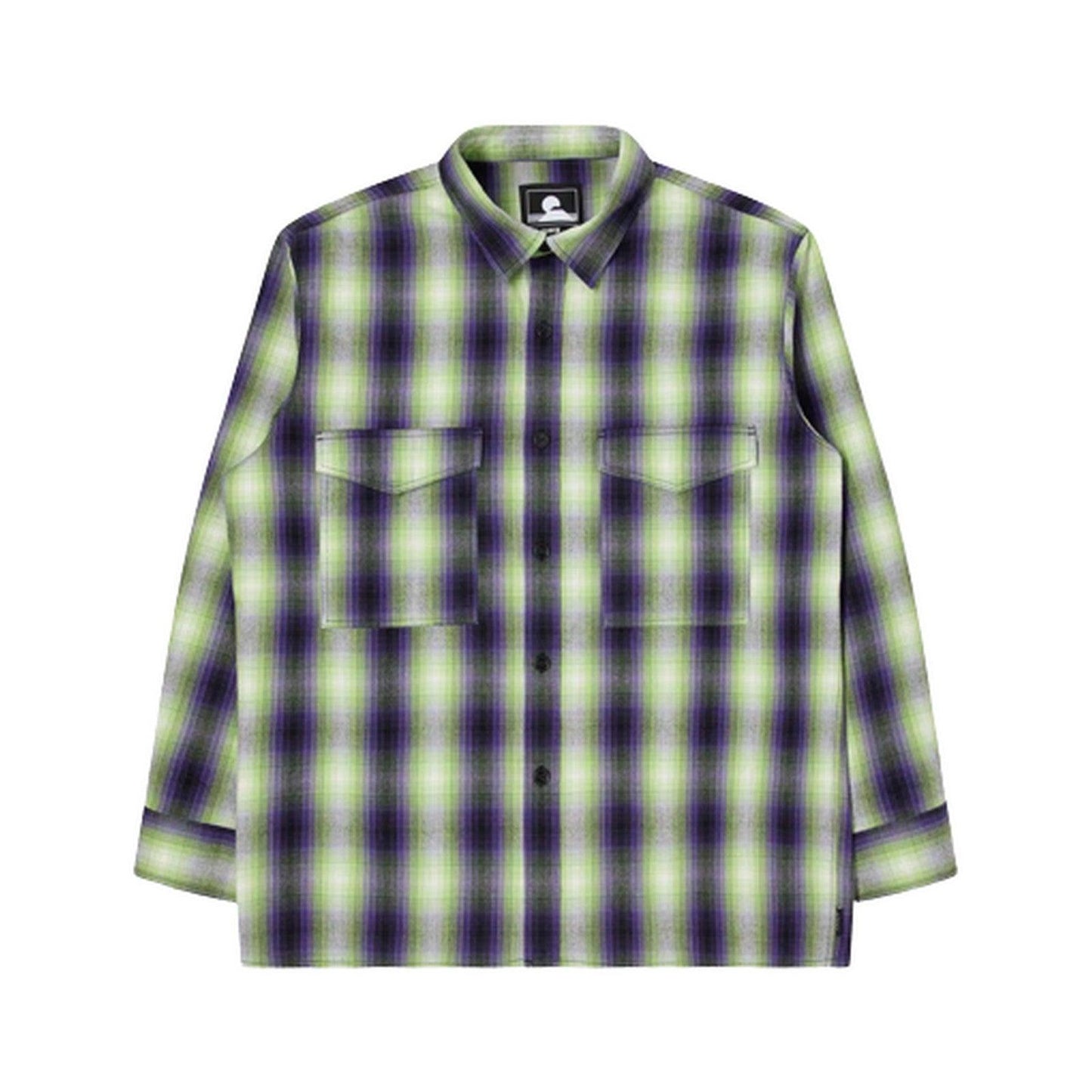 Edwin Chemises décontractées pour hommes - Big Shirt Ls - Violet