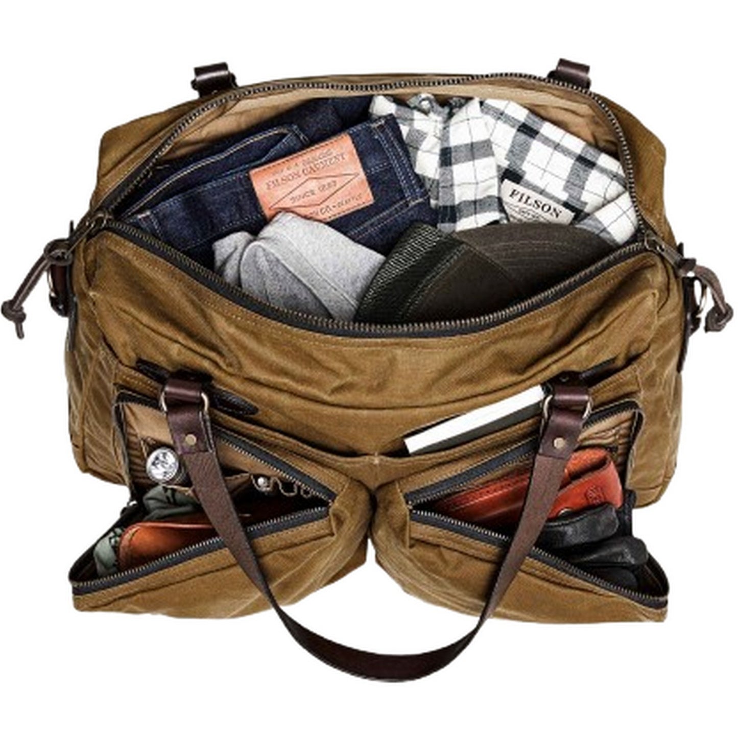 Borse a spalla Uomo Filson - 48Hr Duffle Oil Finish Tin Cloth - Verde