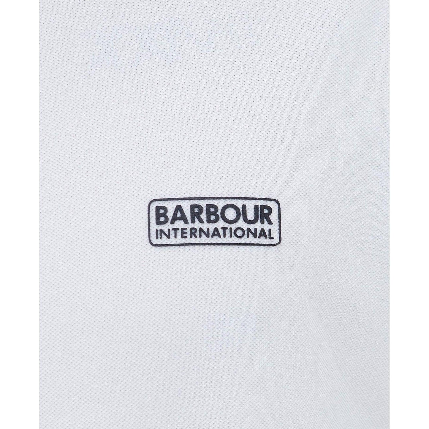 Barbour International Men's Polo - Essential Polo Midlayers - White