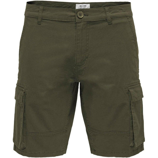 Only & Sons Herren-Shorts – Onscam Stage Cargo Shorts 6689 Life Noos – Grün