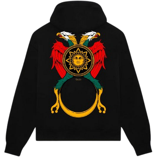 Felpe con cappuccio Uomo Dolly Noire - Asso di Denari Hoodie - Nero