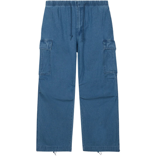 Pantaloni Uomo Obey - Giant Denim Cargo Pant - Blu
