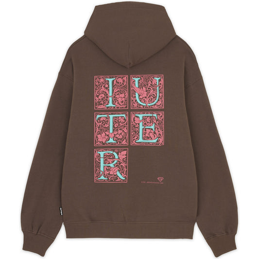 Bluzy męskie Iuter - Mediolanum Hoodie - Brązowe