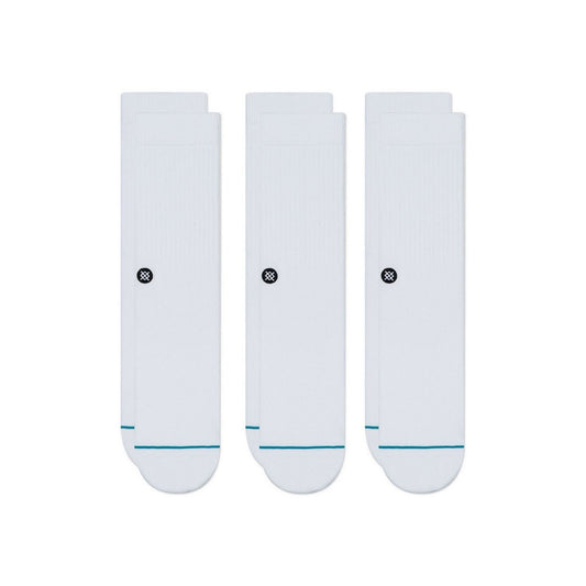 Calcetines unisex Stance - Paquete de 3 iconos - Blanco