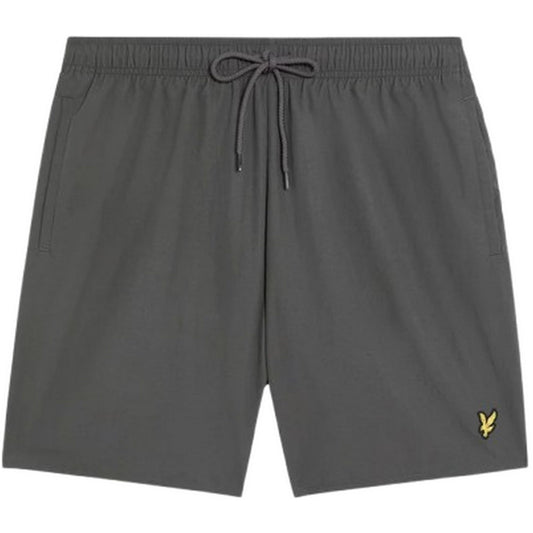 Lyle & Scott Herren-Shorts und Badehosen – einfarbige Badeshorts – Grau