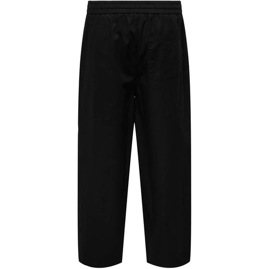 Pantaloni Uomo Only & Sons - Onsdaves Wide Cot Lin 0007 Pants - Nero