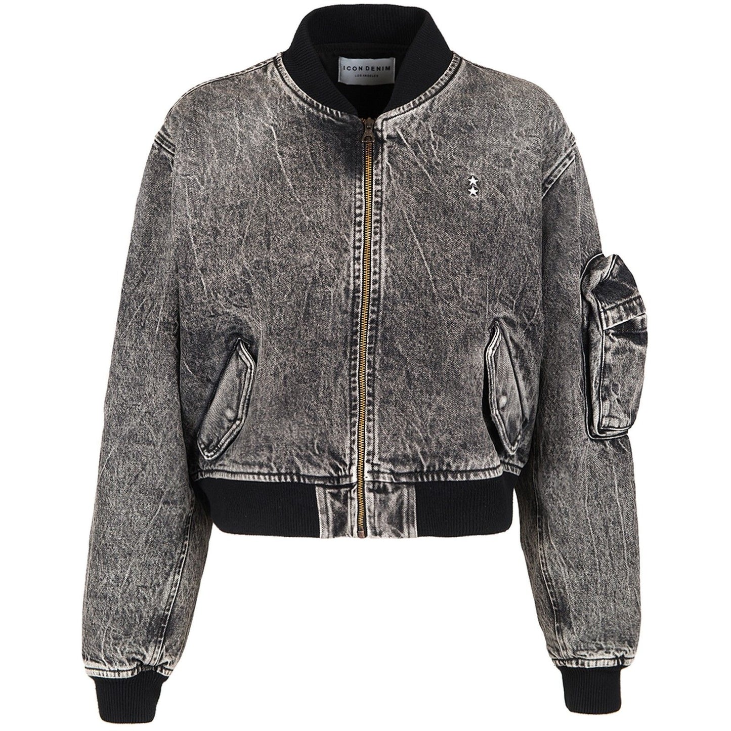 Damskie kurtki jeansowe Icon – Ivy – Czarne