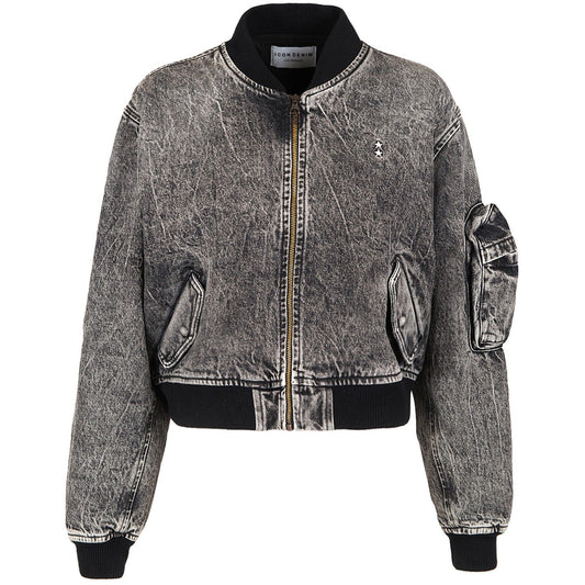 Icon-Jeansjacken für Damen – Ivy – Schwarz