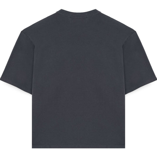 Iuter T-shirt Homme - Label Ribbed Tee - Gris