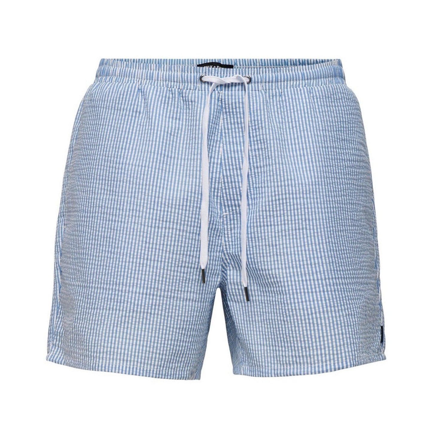 Pantaloncini e calzoncini Uomo Only & Sons - Onsted Swim Seersucker Gw 1841 - Celeste