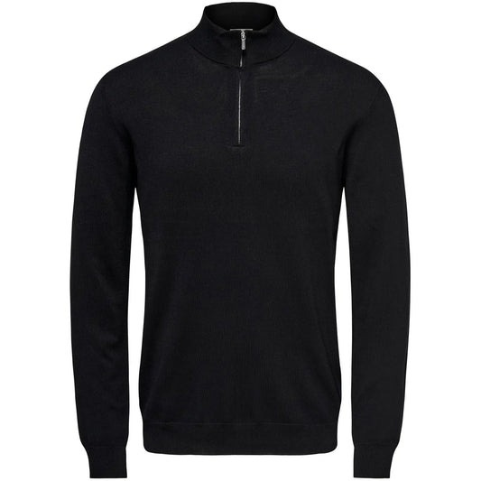 Camisas de manga larga para hombre Only & Sons - Onswyler Life Reg 14 Half Zip Knit Noos - Negro