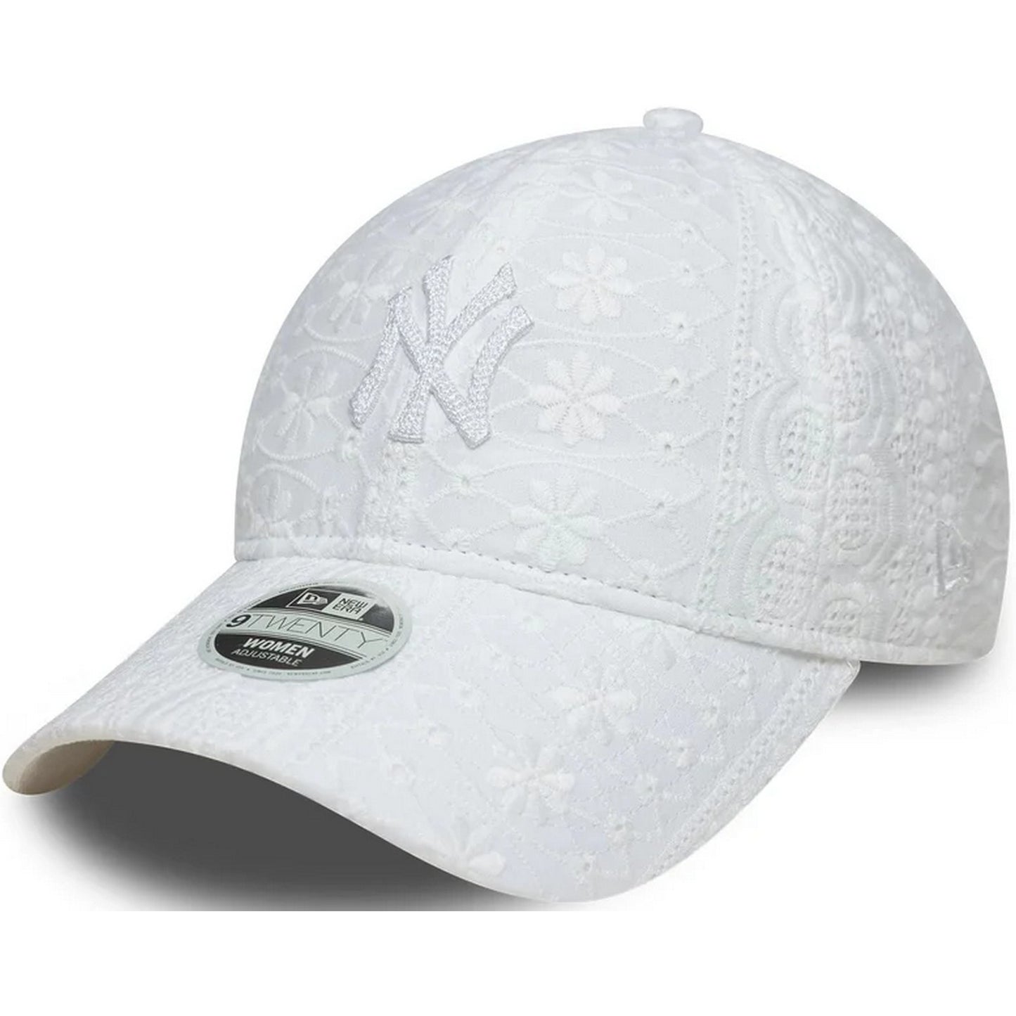 New Era Unisex-Baseballkappen – Wmns Broderie 9Twenty – Weiß