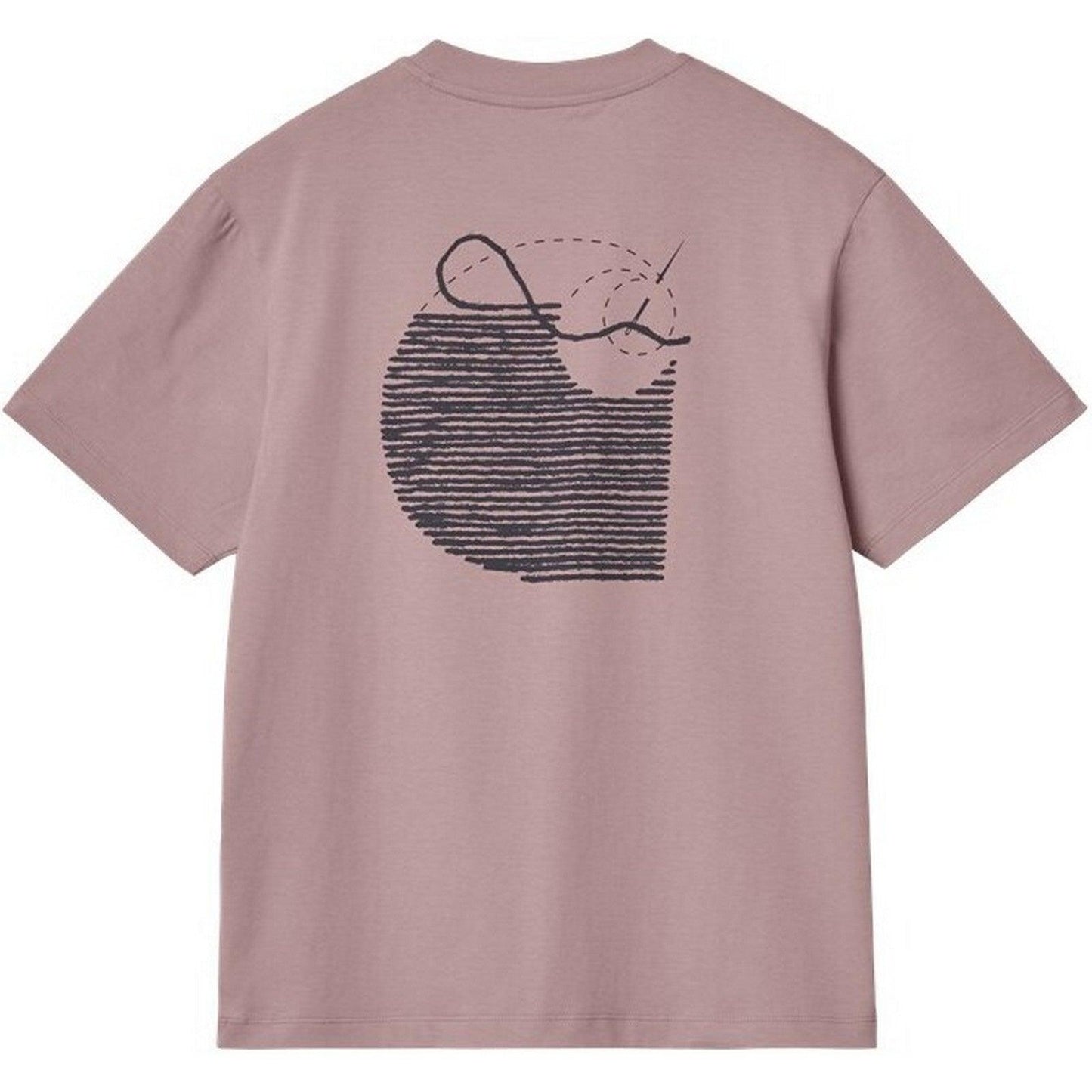 T-shirt Donna Carhartt Wip - W' S/S Stitch T-Shirt - Rosa
