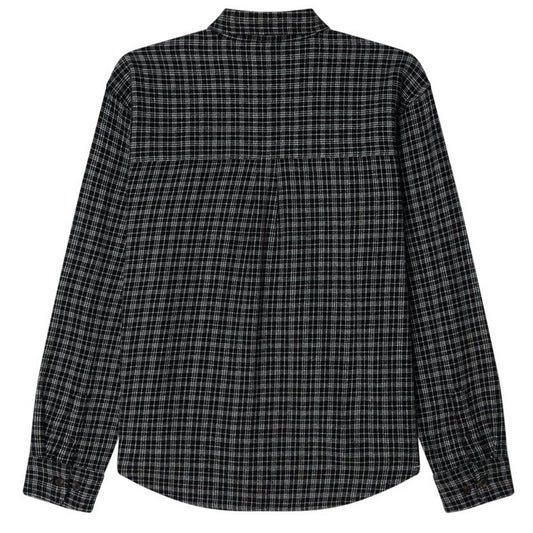 Obey Camisas informales para hombre - Bigwig Rick Woven - Negro