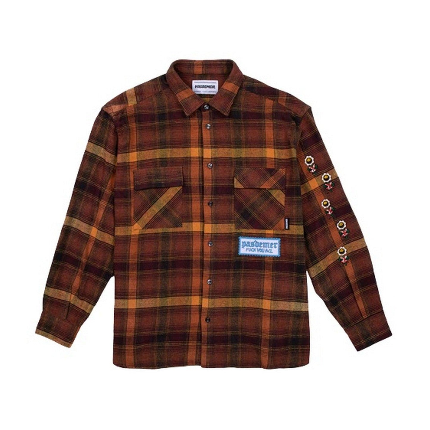 Camicie casual Uomo Pas De Mer - Fuck You All Shirt - Arancione