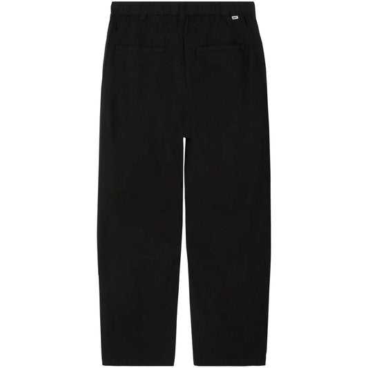 Pantaloni Uomo Obey - Foster Pleated Linen Pant - Nero
