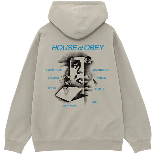 Maglie a manica lunga Uomo Obey - Obey Pyramid Scroll Fleece - Multicolore