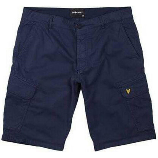 Bermuda Lyle & Scott pour hommes - Short cargo Wembley - Bleu