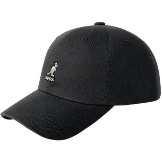 Unisex-Baseballkappen von Kangol – Washed Baseball – Schwarz
