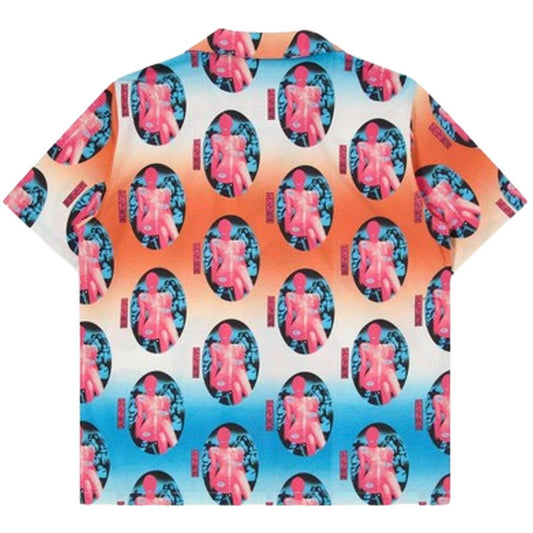 Męskie koszule codzienne Edwin - Pinku Sinema Shirt Ss - Wielokolorowe