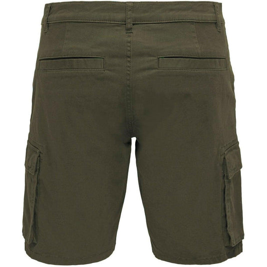 Only & Sons Herren-Shorts – Onscam Stage Cargo Shorts 6689 Life Noos – Grün