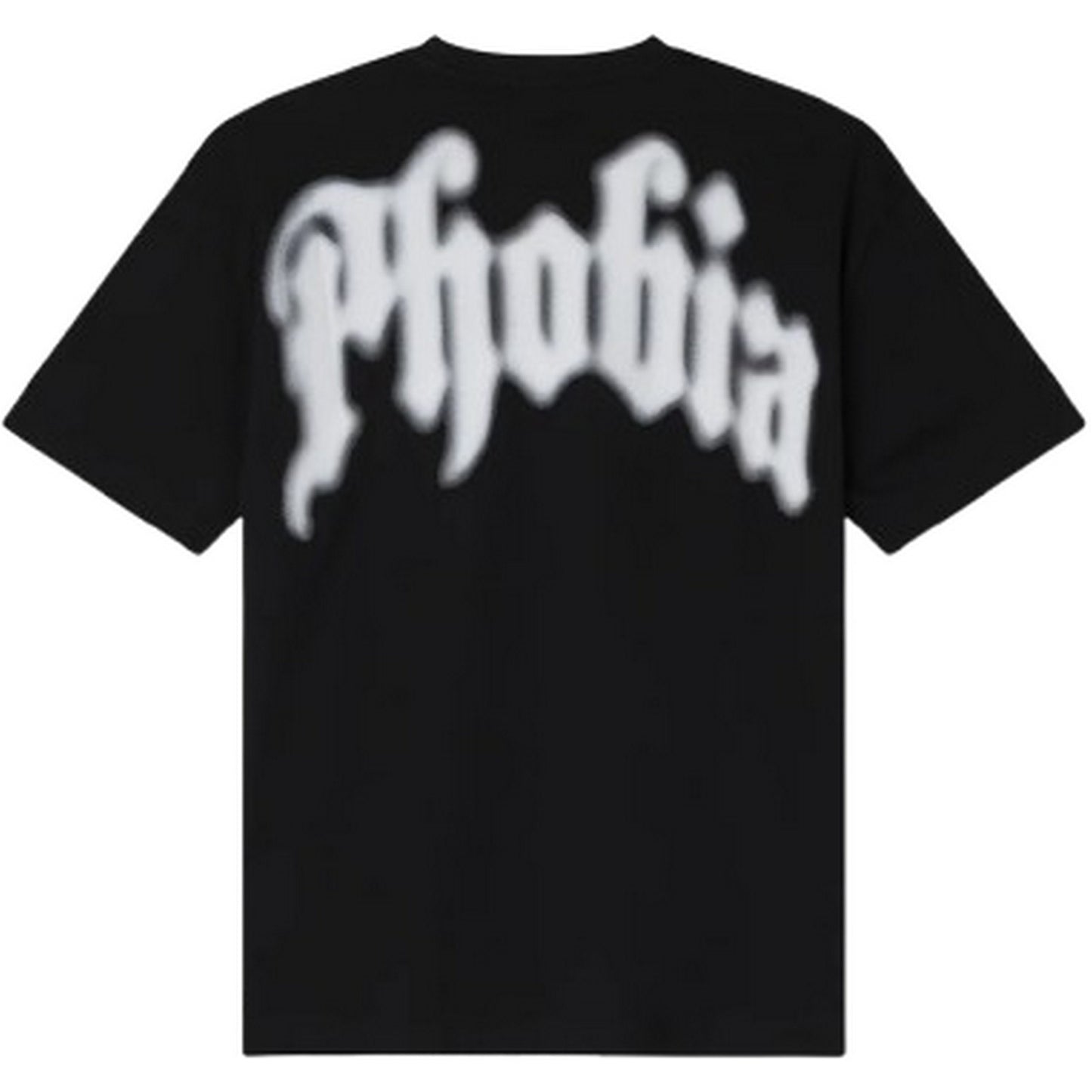 T-shirt Uomo Phobia - Black T-Shirt With Phobia Foggy Logo Print - Nero