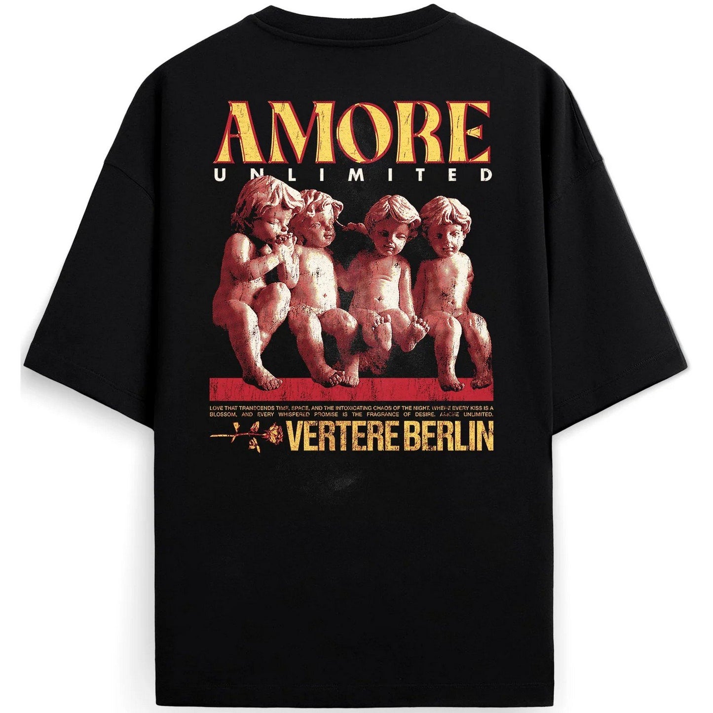 Camiseta de hombre Vertere Berlin - Amore Unltd. Camiseta - Negro