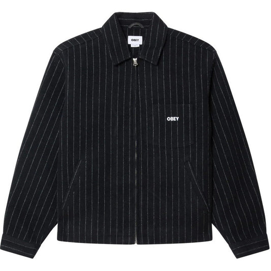 Obey Men's Jackets - Obey Vernon Zip Jacket - Blue