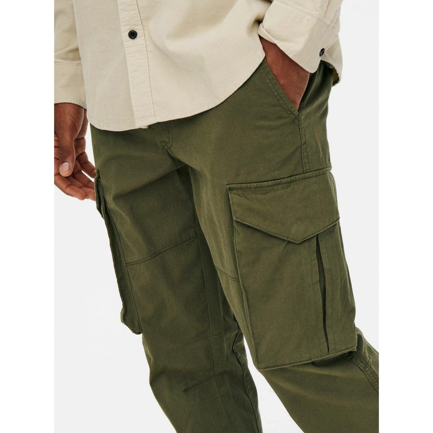 Pantaloni Uomo Only & Sons - On Kim Life Cargo - Verde
