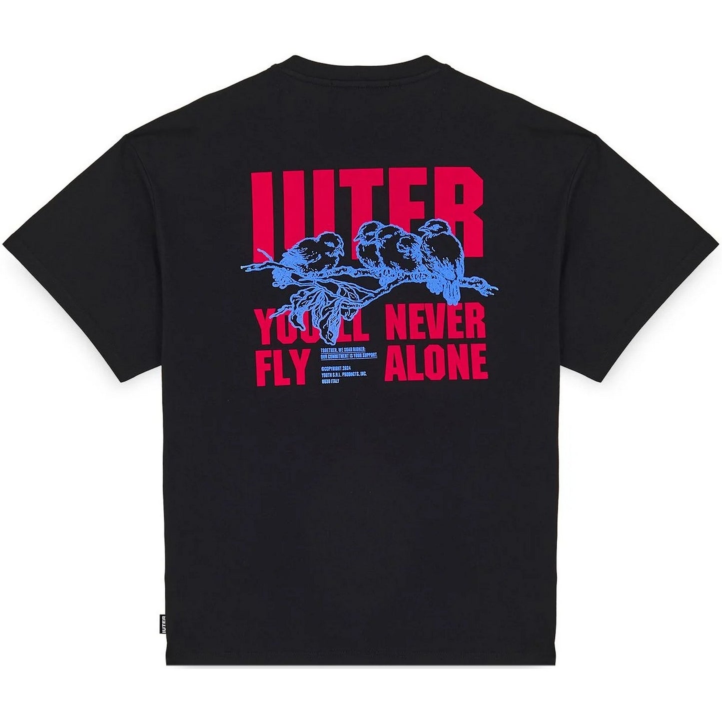 T-shirt Uomo Iuter - Never Alone Tee - Nero