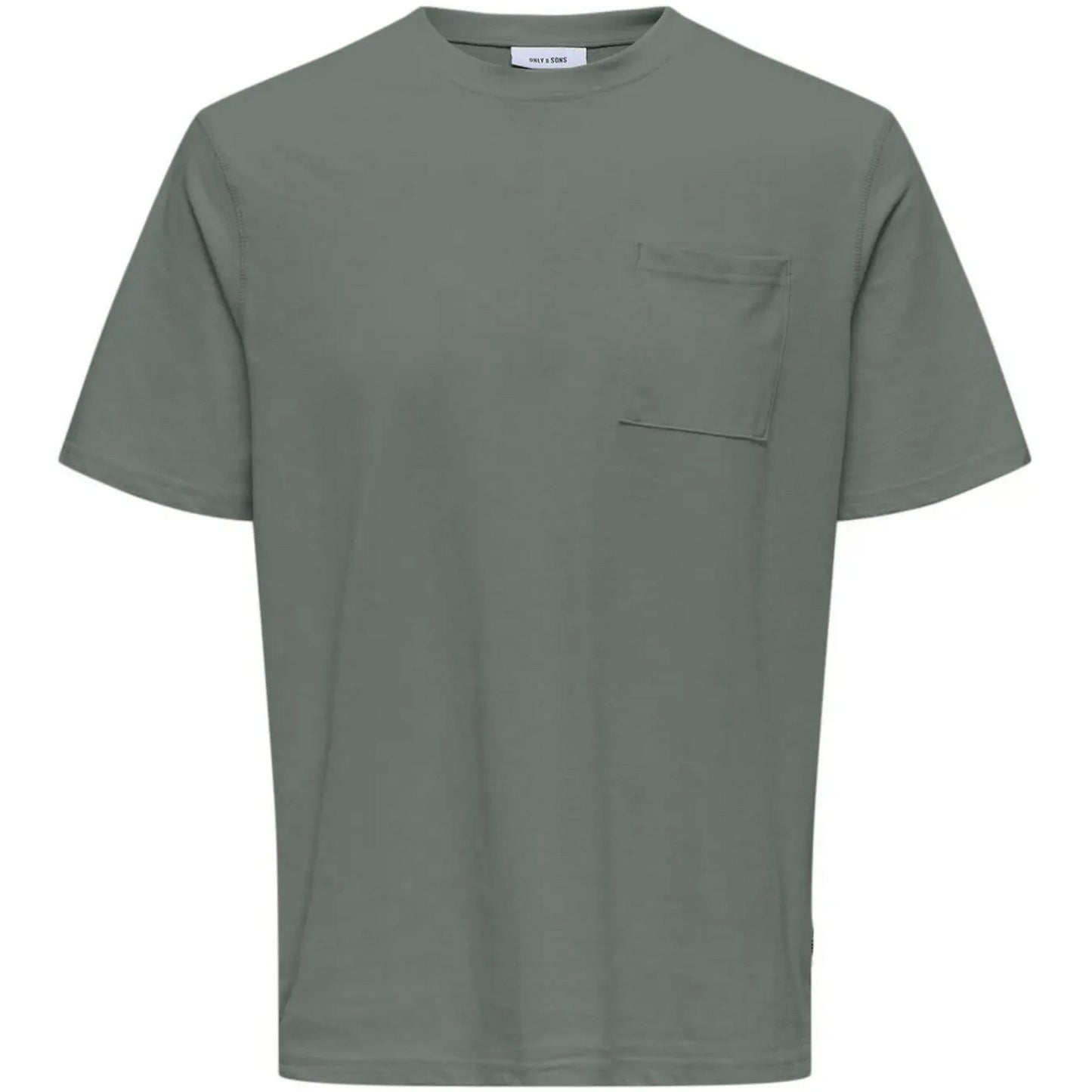 T-shirt Uomo Only & Sons - Onsbenne Pocket Ss Tee Noos - Grigio