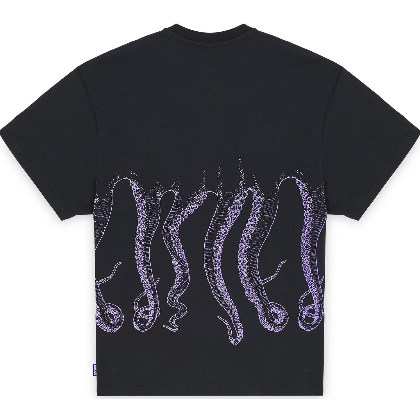Octopus Herren T-Shirt – Octopus Outline Tee – Schwarz
