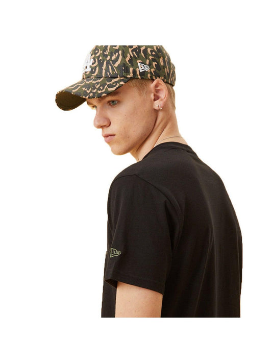 New Era Herren-T-Shirt – Mlb Seasonal Left Chest Infill Los Angeles Dodgers – Schwarz