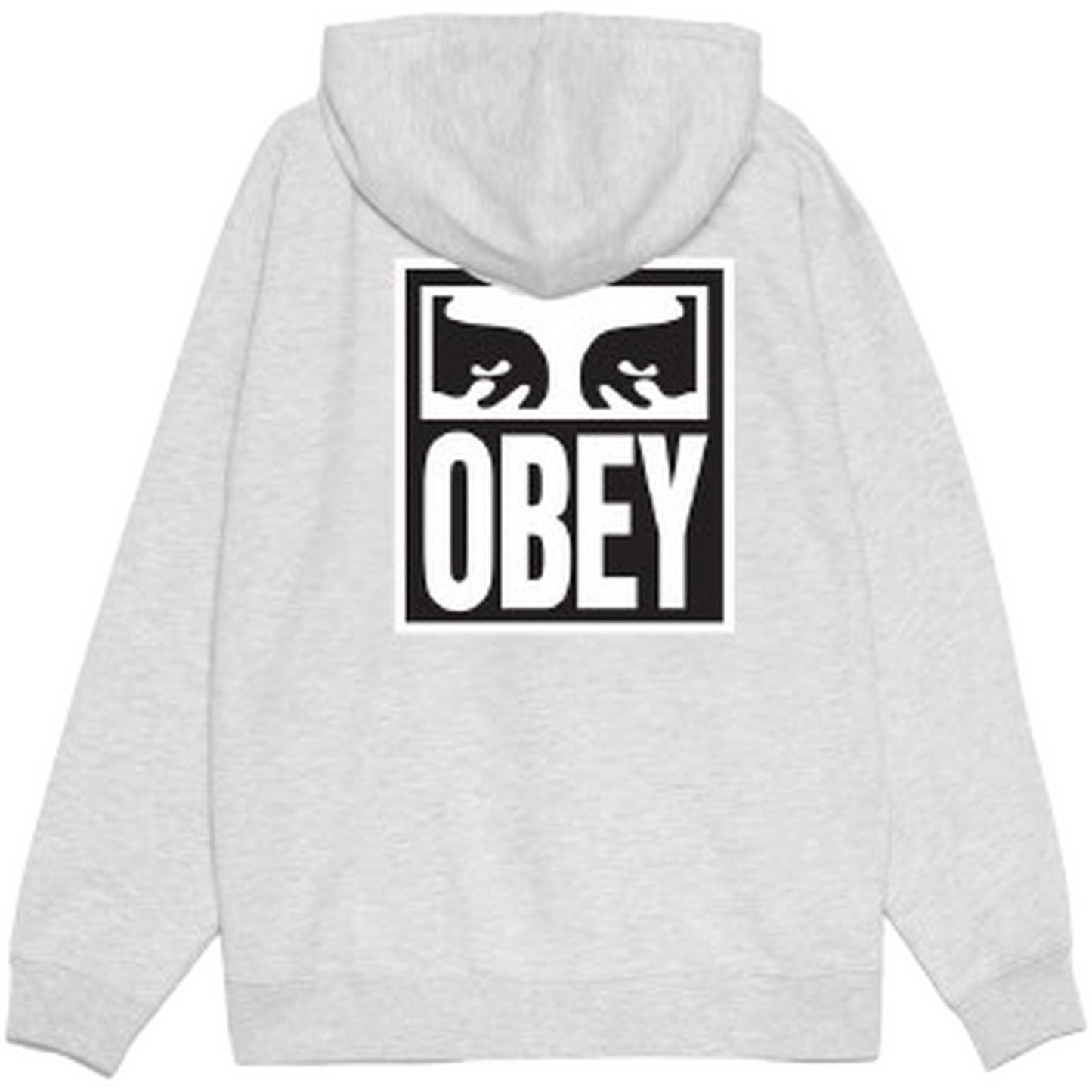 Obey Herren-Kapuzenpullover – Obey Eyes Icon Hood Premium Fleece – Grau