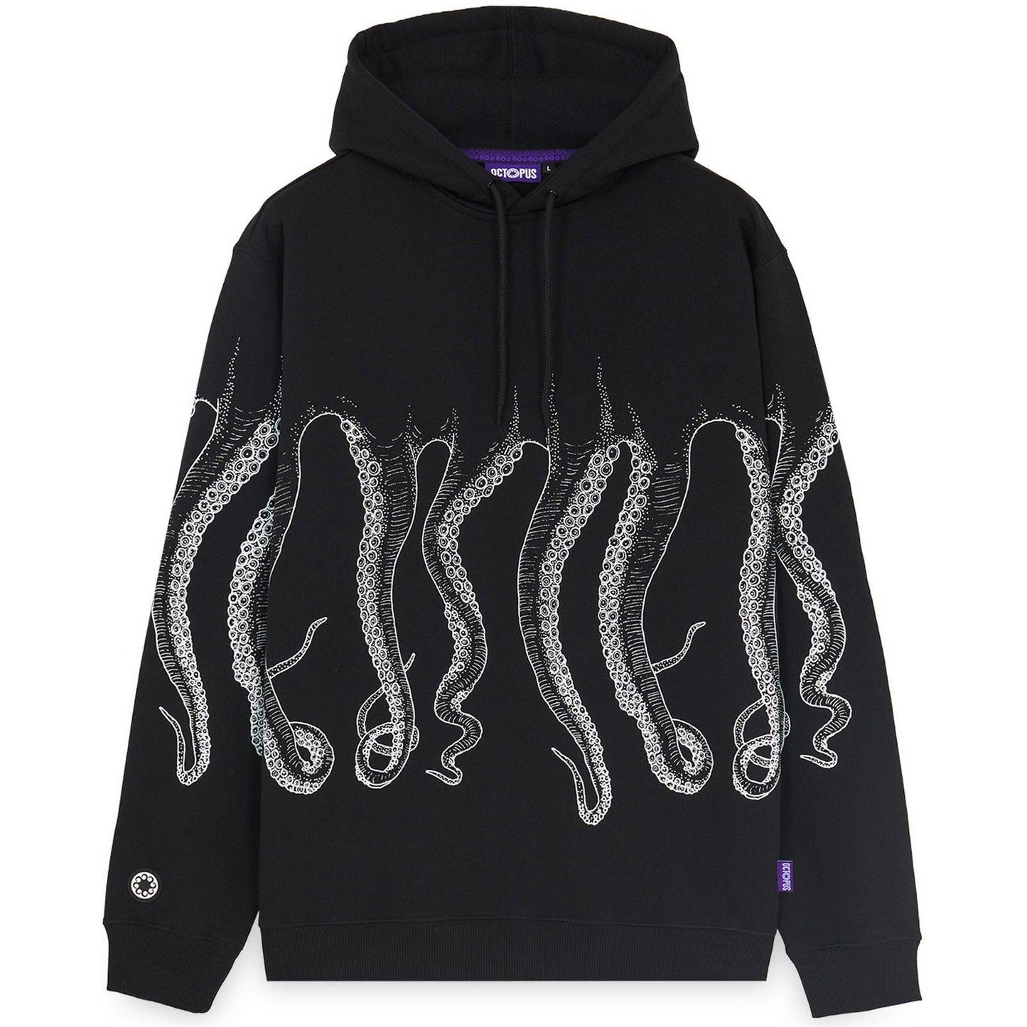 Felpe con cappuccio Uomo Octopus - Octopus Outline Hoodie - Nero