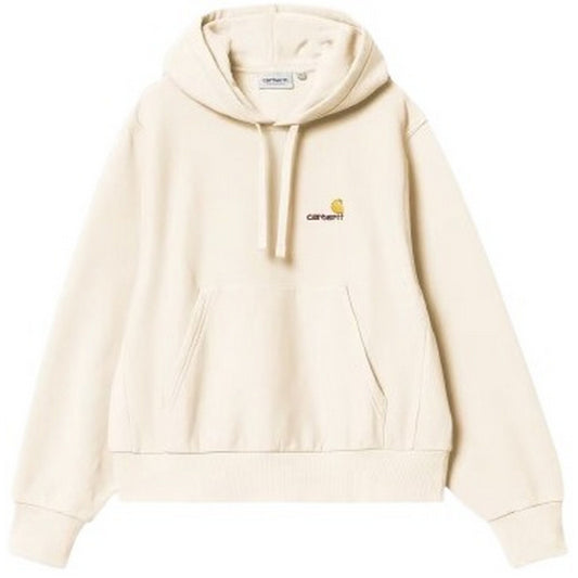 Carhartt Wip Damen-Kapuzenpullover – W' HD American Script Sweat – Weiß
