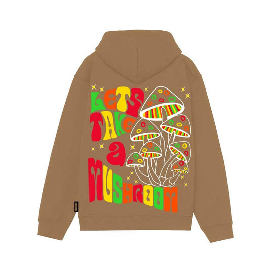 Mushroom Men's Hoodies - Sweatshirt - Brown