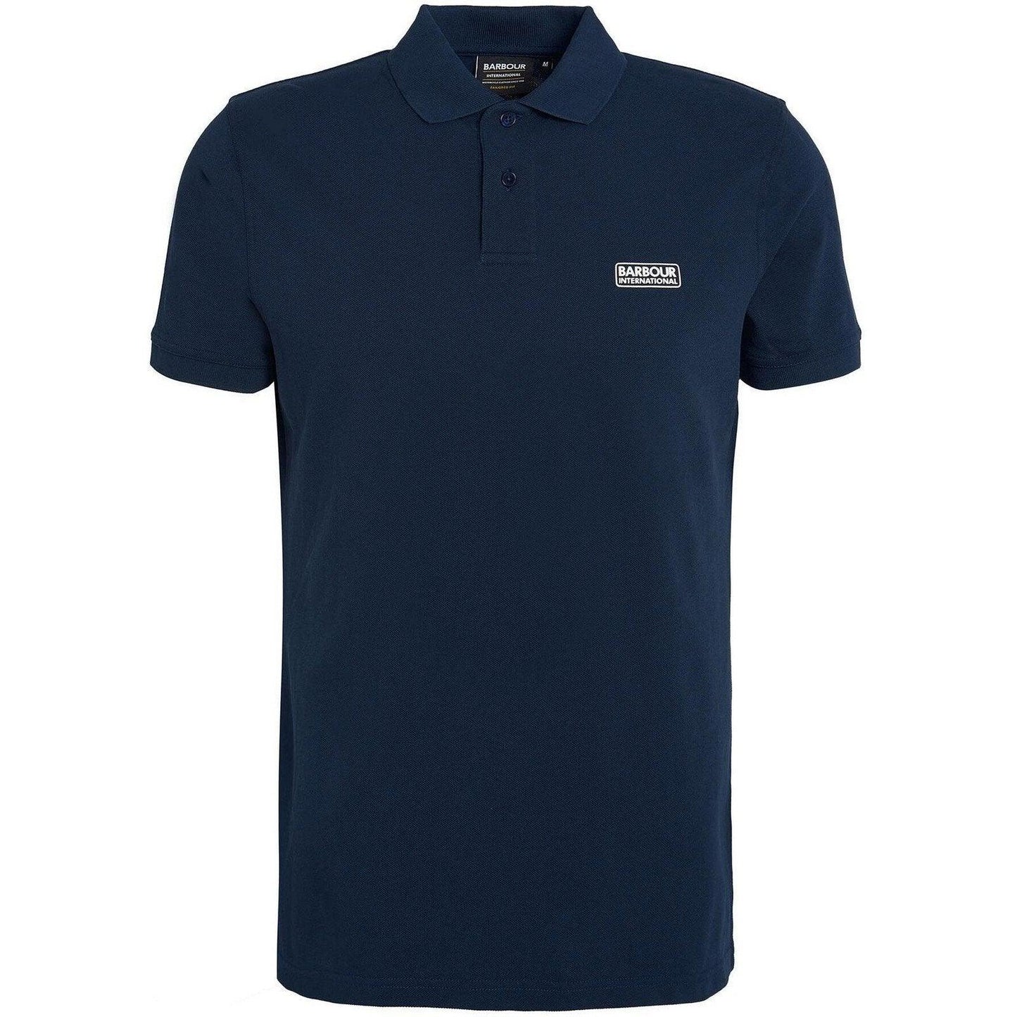 Barbour International Herren-Polo – Essential Polo Midlayer – Blau