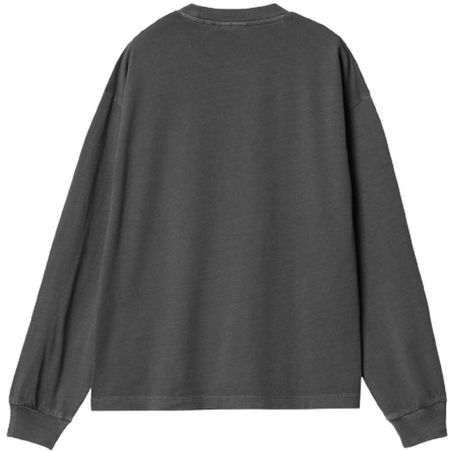 Women's Carhartt Wip Long Sleeve Shirts - W' L/S Nelson T-Shirt - Grey
