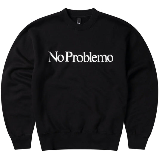 Herren-Sweatshirts ohne Kapuze NO PROBLEM - No Problemo Sweatshirt - Schwarz