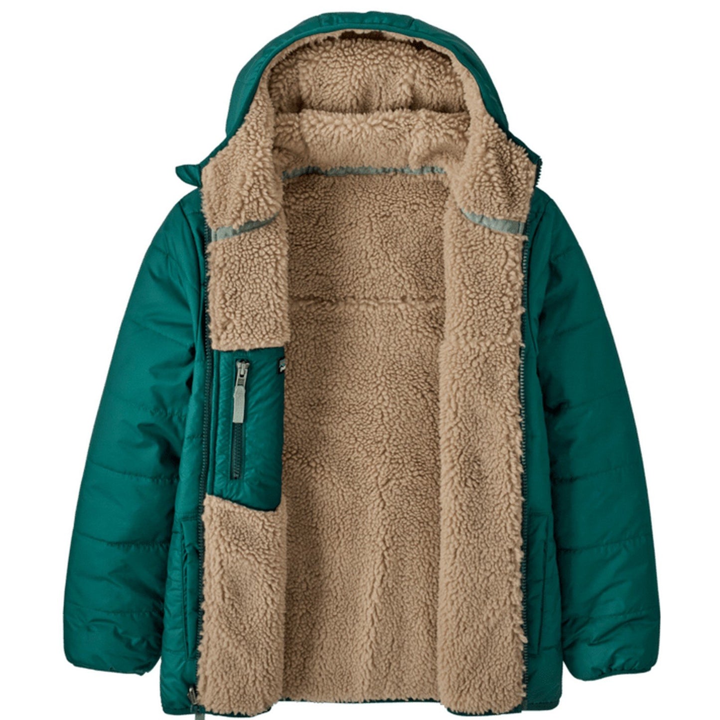 Chaquetas unisex para niños Patagonia - K's Reversible Ready Freddy Hoody - Verde