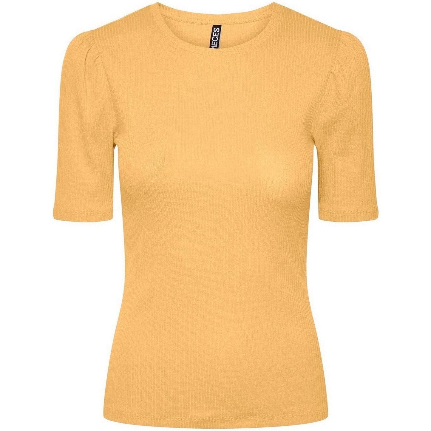 T-shirt Donna Pieces - Pcruka Ss Puff Top Noos Bc - Giallo