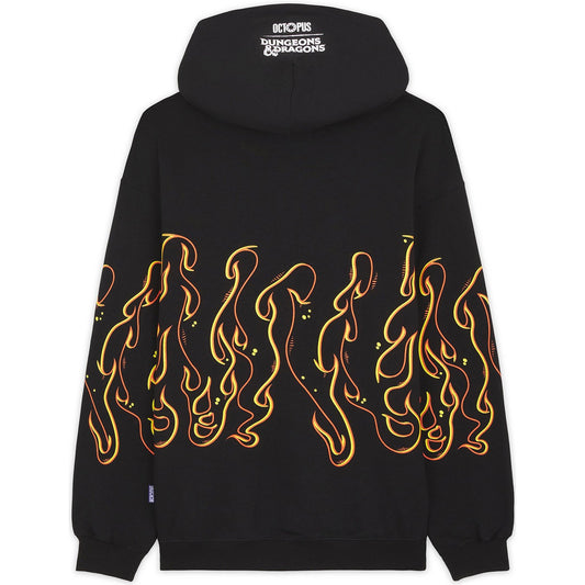 Sudaderas con capucha Octopus para hombre - Dungeons & Dragons Sudadera con capucha Octopus Red Dragon - Negro