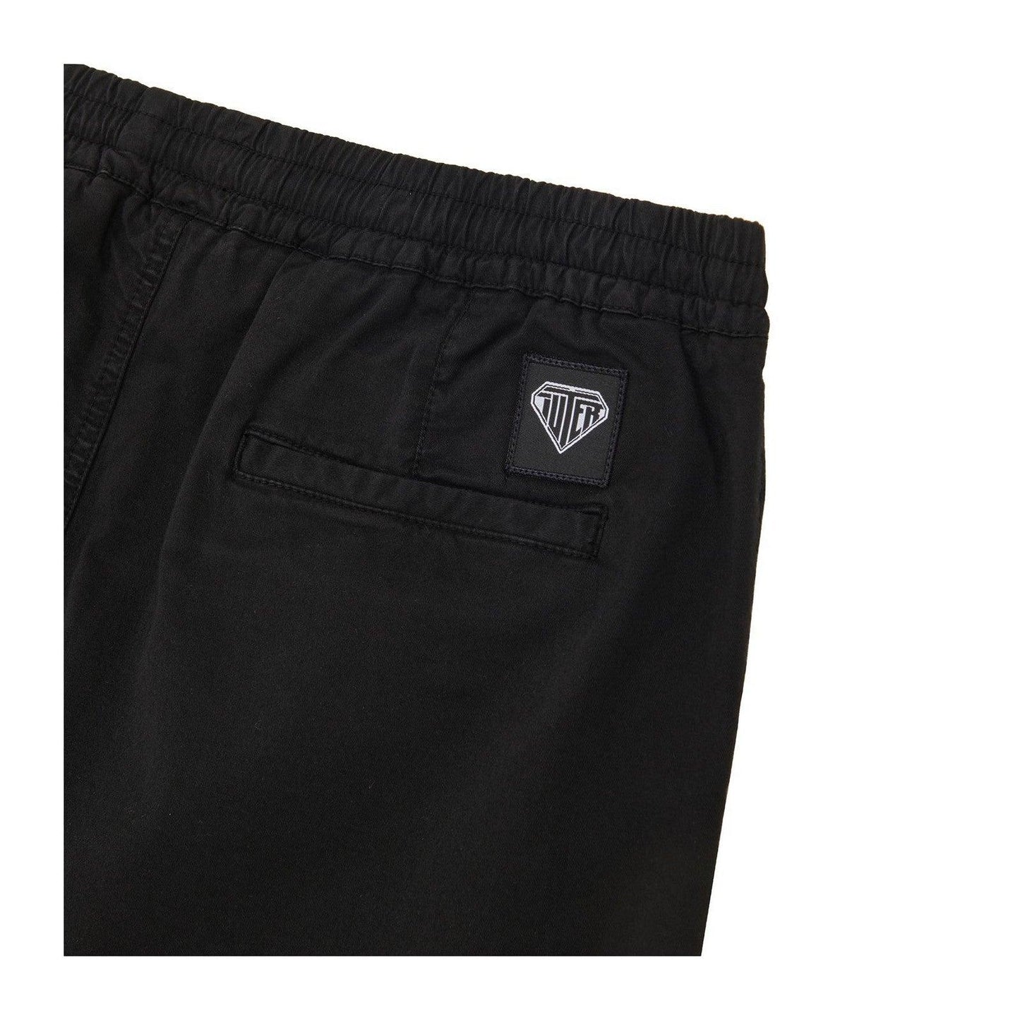 Iuter Pantalones cortos para hombre - Jogger Short - Negro