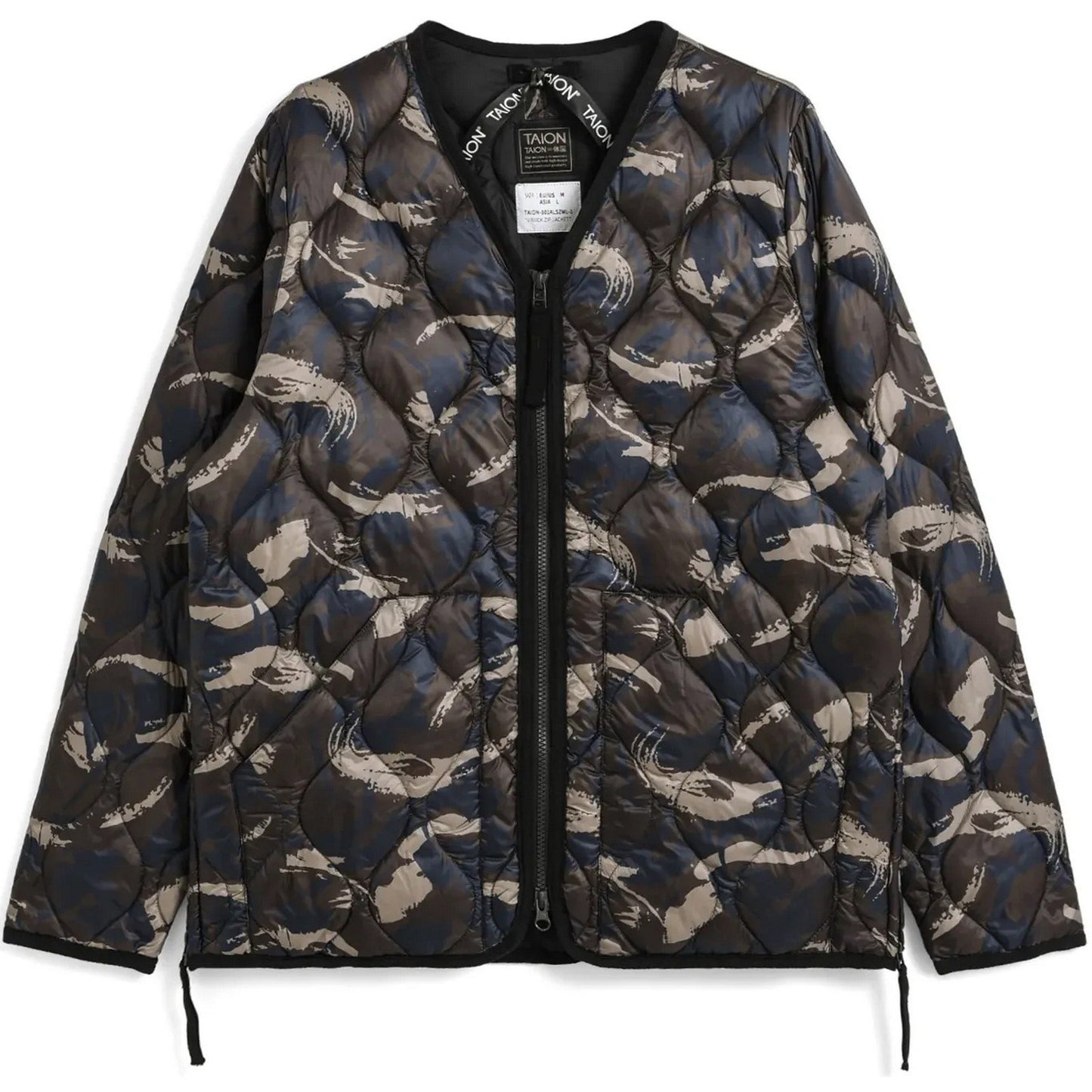 Piumini Unisex Taion - Military V Neck W-Zip Down Jkt - Multicolore