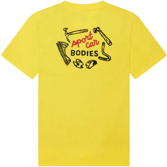 Deus Ex Machina Herren-T-Shirt – Spectre Sport Car Tee – Gelb