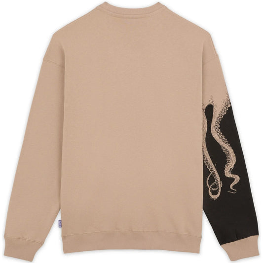 Sudaderas con capucha para hombre Octopus - Cuello redondo lateral Octopus - Beige
