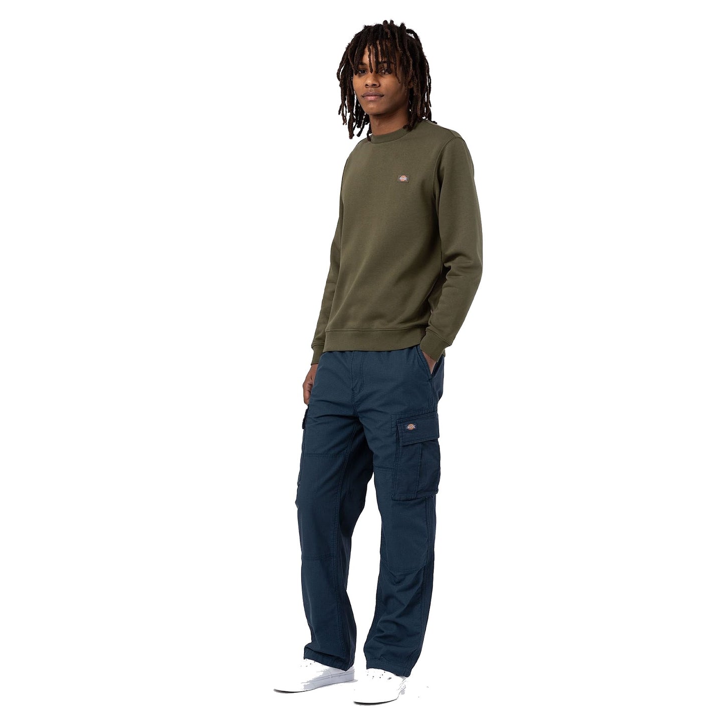 Felpe senza cappuccio Uomo Dickies - Oakport Sweatshirt - Verde