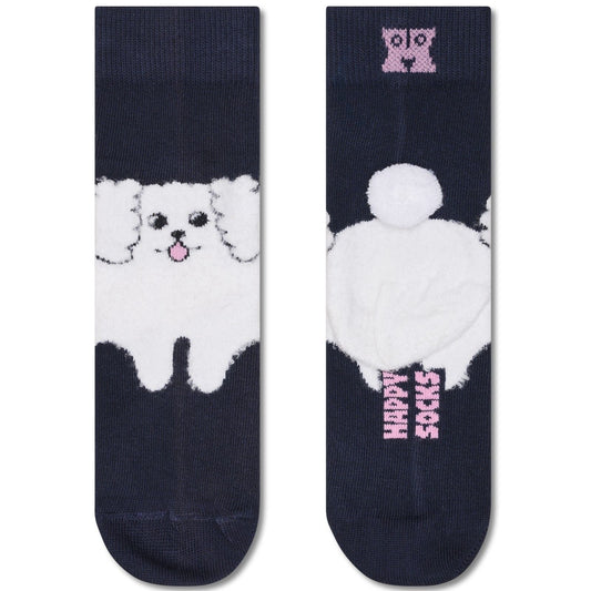 Skarpetki dziecięce unisex Happy Socks - Dziecięce puszyste skarpetki dla psa - Niebieskie
