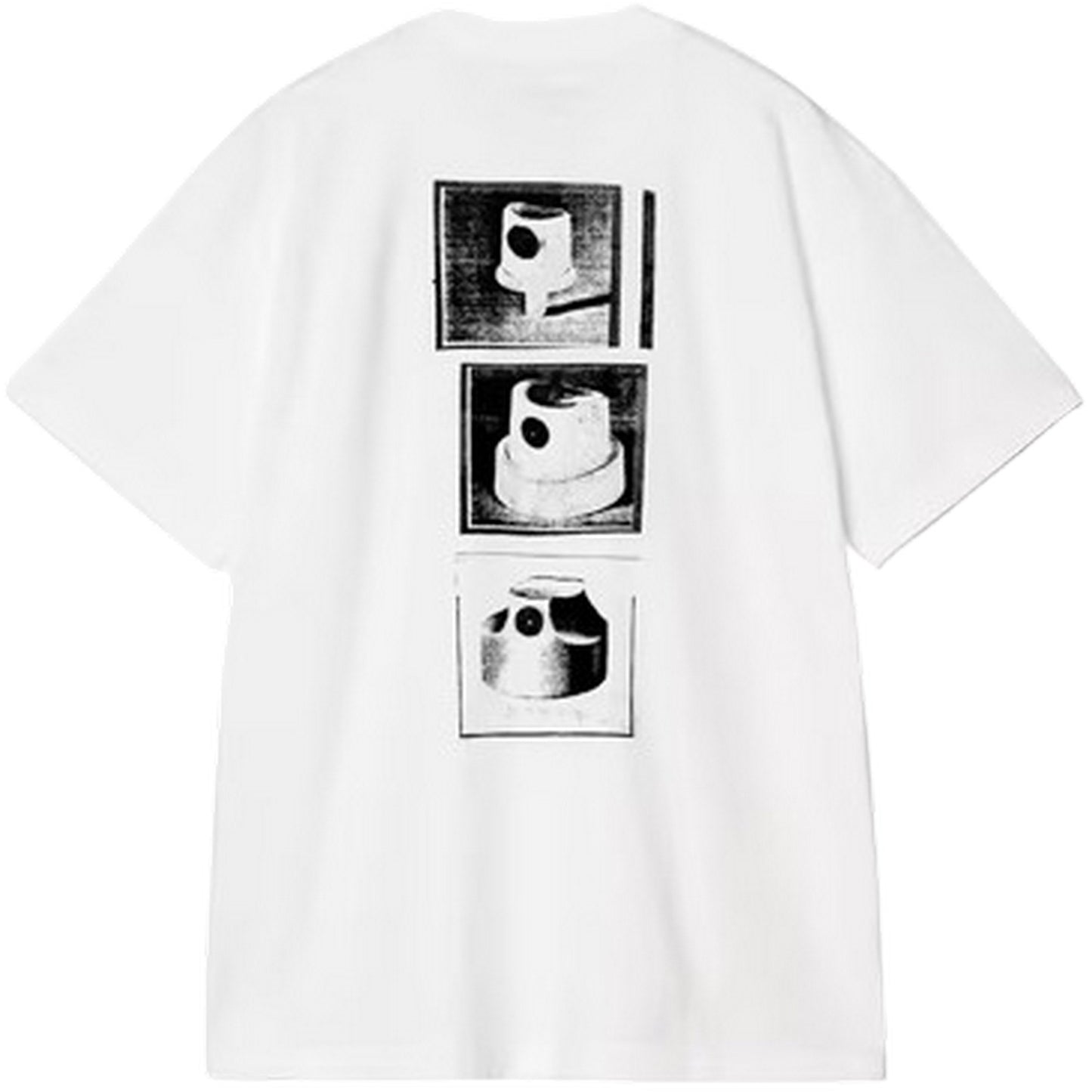 T-shirt Uomo Carhartt Wip - S/S Caps T-Shirt - Bianco